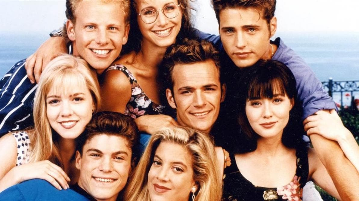 Affiche promotionnelle de la série Beverly Hills 90210 (1990 – 2000)