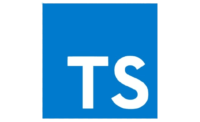 Logo TypeScript sur fond bleu