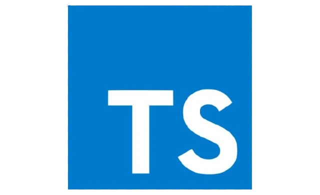 Logo TypeScript sur fond bleu